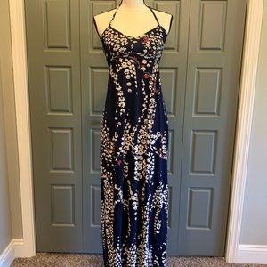 Express Maxi Floral Halter Dress